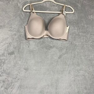 Anne‎ Klein Full Figure T-Shirt Bra Beige 38DD Underwire Molded Cup NWT